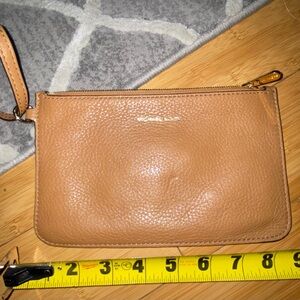Michael Kors Tan Leather Wristlet